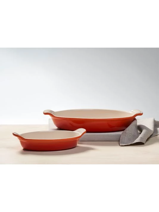 Le Creuset 24oz. Heritage Stoneware Oval Au Gratin Dish 2 Le Creuset 24oz. Heritage Stoneware Oval Au Gratin Dish - Image 2