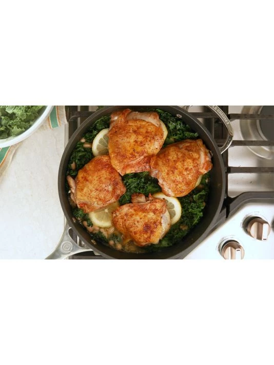 Le Creuset Toughened Nonstick PRO 4.25-Quart Saute Pan With Helper Handle & Glass Lid 2 Le Creuset Toughened Nonstick PRO 4.25-Quart Saute Pan With Helper Handle & Glass Lid - Image 2