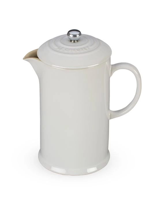 Le Creuset Stoneware French Press White 3 Le Creuset Stoneware French Press White - Image 3