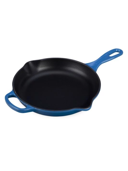 Le Creuset Signature Iron Handle Skillet/9" Flame 6 Le Creuset Signature Iron Handle Skillet/9" Flame - Image 6
