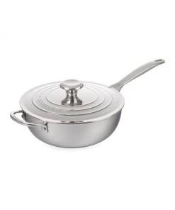 Le Creuset 3.5-Qt. Stainless Steel Nonstick Saucier Pan