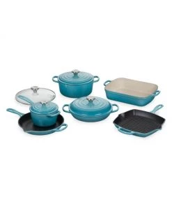 Le Creuset Signature Cast Iron 10-Piece Set Flame