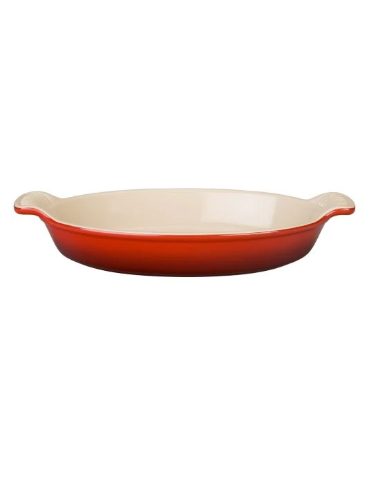 Le Creuset 1-Quart Heritage Stoneware Oval Au Gratin Dish Marseille 1 Le Creuset 1-Quart Heritage Stoneware Oval Au Gratin Dish Marseille