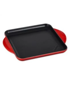 Le Creuset 9.5" Cast Iron Square Griddle Pan Caribbean