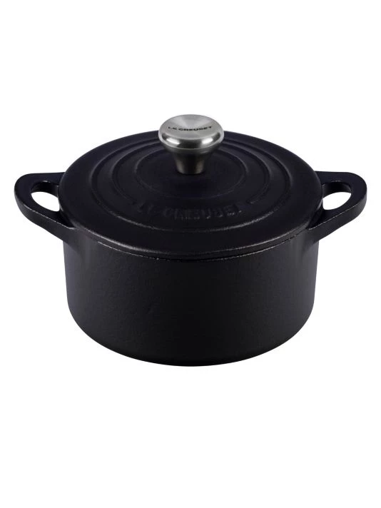 Le Creuset 13.25oz. Cast Iron Cocotte Flame 4 Le Creuset 13.25oz. Cast Iron Cocotte Flame - Image 4
