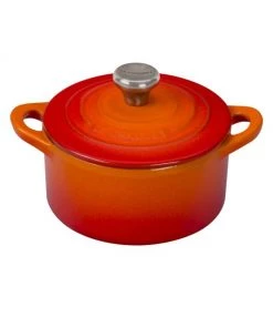 Le Creuset 13.25oz. Cast Iron Cocotte Flame 10 Le Creuset 13.25oz. Cast Iron Cocotte Flame -Le Creuset And Meira T Sales unnamed file 259