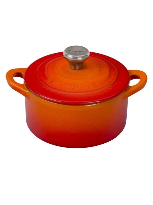 Le Creuset 13.25oz. Cast Iron Cocotte Flame 5 Le Creuset 13.25oz. Cast Iron Cocotte Flame - Image 5