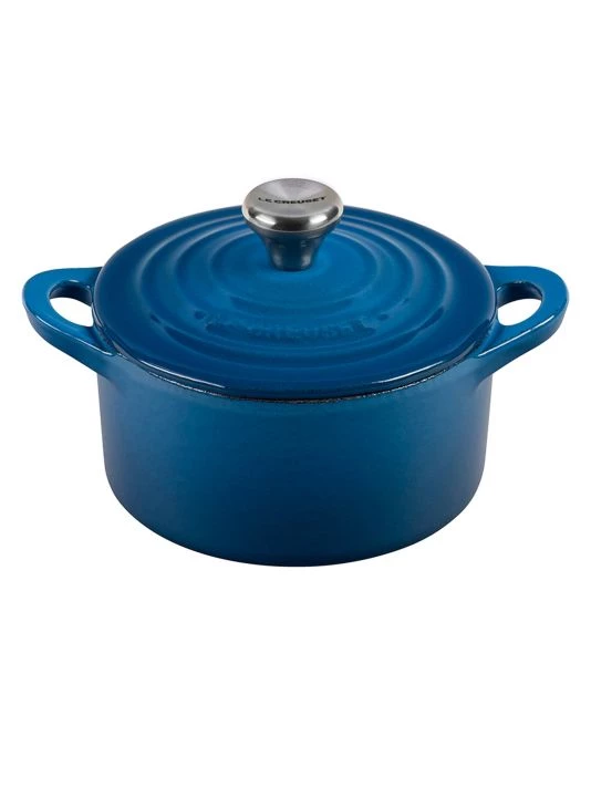 Le Creuset 13.25oz. Cast Iron Cocotte Flame 6 Le Creuset 13.25oz. Cast Iron Cocotte Flame - Image 6