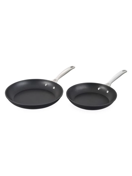 Le Creuset Set Of Two Toughened Nonstick PRO Frying Pans 1 Le Creuset Set Of Two Toughened Nonstick PRO Frying Pans