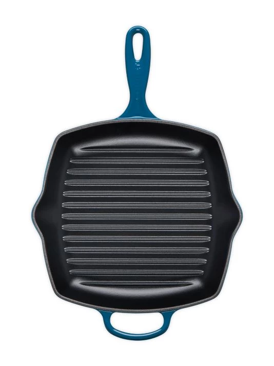Le Creuset 10.25" Cast Iron Square Skillet Grill 3 Le Creuset 10.25" Cast Iron Square Skillet Grill - Image 3