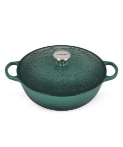Le Creuset Olive Branch 5.25-Quart Cast Iron Soup Pot