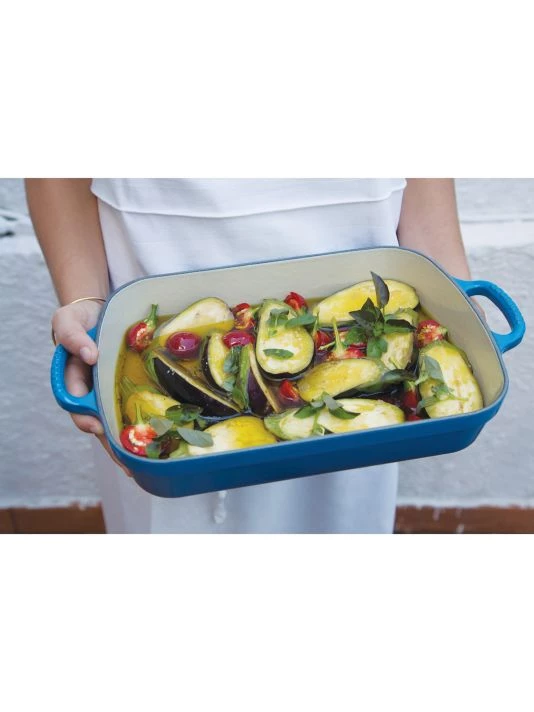 Le Creuset Signature Cast Iron Rectangular Roaster Marseille 3 Le Creuset Signature Cast Iron Rectangular Roaster Marseille - Image 3