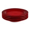 Le Creuset Stoneware Salad Plate Four-Piece Set Marseille
