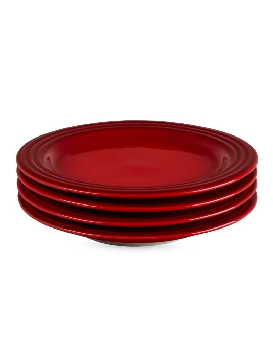 Le Creuset Stoneware Salad Plate Four-Piece Set Marseille 1 Le Creuset Stoneware Salad Plate Four-Piece Set Marseille