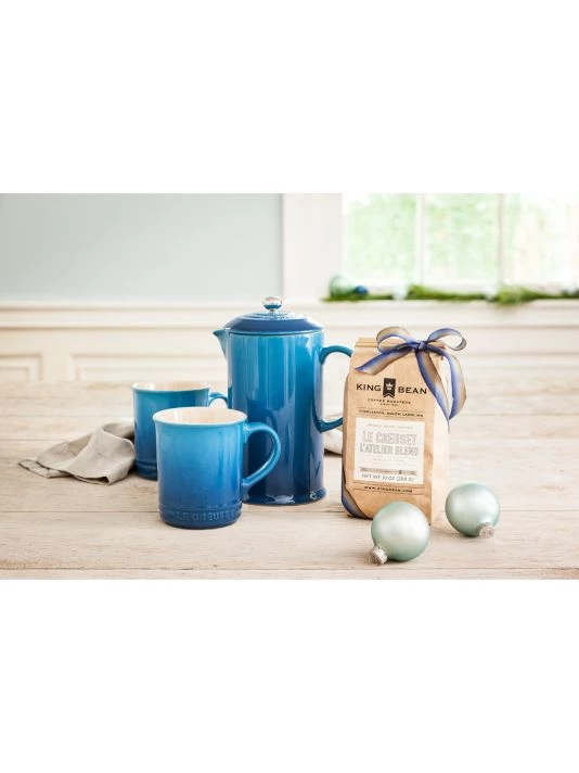 Le Creuset Stoneware Cafetiere French Press Caribbean 3 Le Creuset Stoneware Cafetiere French Press Caribbean - Image 3
