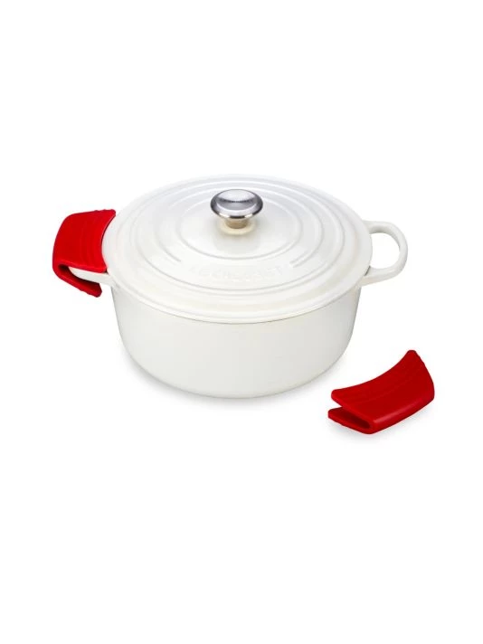 Le Creuset 2-Piece Handle Grip Set Caribbean 2 Le Creuset 2-Piece Handle Grip Set Caribbean - Image 2