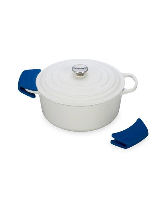 Le Creuset 2-Piece Handle Grip Set Caribbean 3 Le Creuset 2-Piece Handle Grip Set Caribbean - Image 3