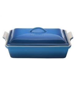 Le Creuset 4-Quart Heritage Stoneware Covered Rectangular Casserole Marseille
