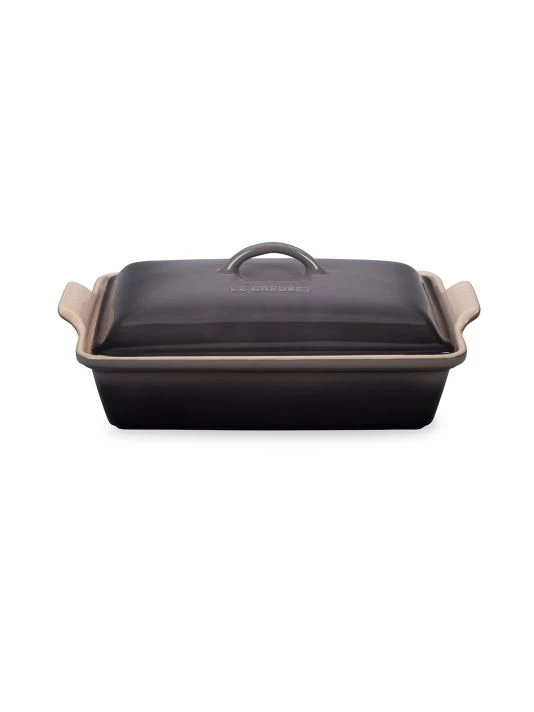 Le Creuset 4-Quart Heritage Stoneware Covered Rectangular Casserole Marseille 3 Le Creuset 4-Quart Heritage Stoneware Covered Rectangular Casserole Marseille - Image 3