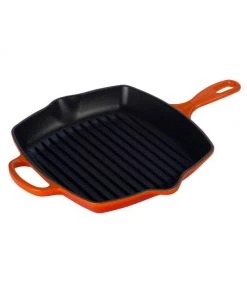 Le Creuset Signature Square Skillet Grill Flame -Le Creuset And Meira T Sales unnamed file 529