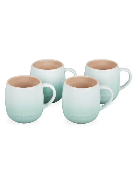 Le Creuset 4-Piece Heritage Mug Set Provence 5 Le Creuset 4-Piece Heritage Mug Set Provence - Image 5