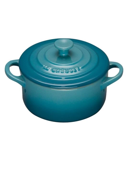 Le Creuset 8 Oz. Mini Round Cocotte Caribbean 8 Le Creuset 8 Oz. Mini Round Cocotte Caribbean - Image 8