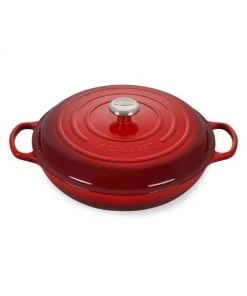Le Creuset 5-Quart Signature Cast Iron Braiser White