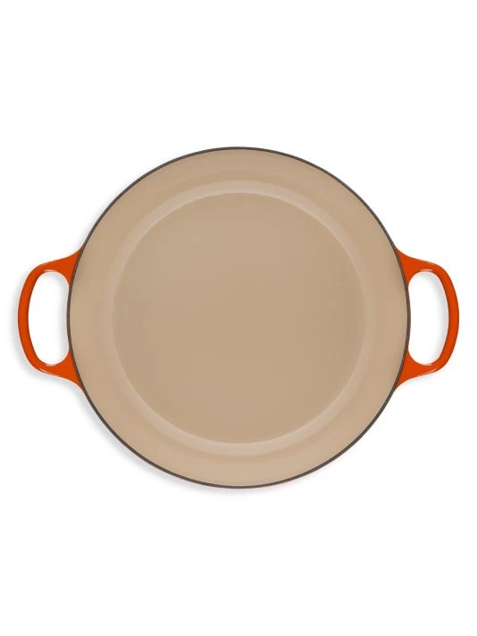 Le Creuset 5-Quart Signature Cast Iron Braiser White 2 Le Creuset 5-Quart Signature Cast Iron Braiser White - Image 2