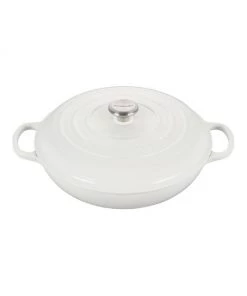 Le Creuset 5-Quart Signature Cast Iron Braiser White 19 Le Creuset 5-Quart Signature Cast Iron Braiser White -Le Creuset And Meira T Sales unnamed file 608