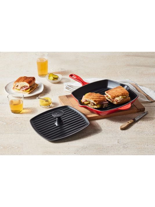 Le Creuset Cast Iron Panini Press 2 Le Creuset Cast Iron Panini Press - Image 2