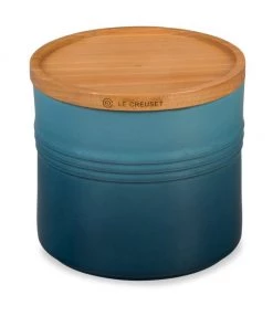 Le Creuset 1.5-Quart Stoneware Canister With Wood Lid White 8 Le Creuset 1.5-Quart Stoneware Canister With Wood Lid White -Le Creuset And Meira T Sales unnamed file 624