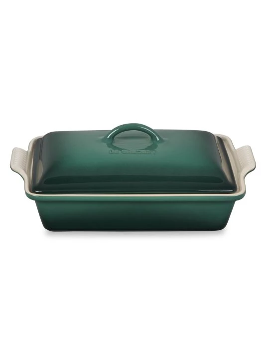 Le Creuset Artichaut 4-Quart Heritage Covered Rectangular Casserole 1 Le Creuset Artichaut 4-Quart Heritage Covered Rectangular Casserole