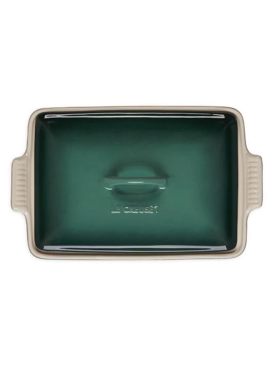 Le Creuset Artichaut 4-Quart Heritage Covered Rectangular Casserole 2 Le Creuset Artichaut 4-Quart Heritage Covered Rectangular Casserole - Image 2
