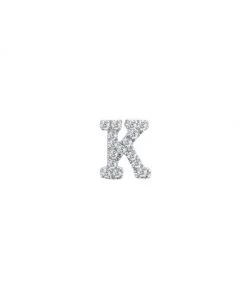 Meira T 14K White Gold Diamond Intial Single Stud Earring Initial L -Le Creuset And Meira T Sales unnamed file 706