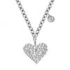 Meira T 14K White Gold Diamond Heart Pendant Necklace