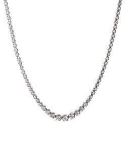 Meira T 14K White Gold & Diamond Riviera Tennis Necklace