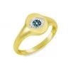 Meira T 14K Gold & Diamond Evil Eye Signet Ring