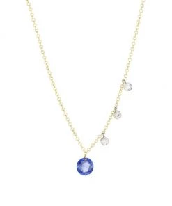 Meira T 14K Yellow Gold Blue Sapphire Necklace