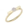 Meira T 14K Yellow & White Gold Diamond Disc Ring