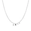 Meira T 14K White Gold Diamond & Sapphire Charm Necklace