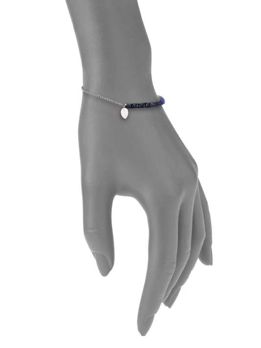 Meira T Sapphire & 14K White Gold Ombré Beaded Bracelet 2 Meira T Sapphire & 14K White Gold Ombré Beaded Bracelet - Image 2
