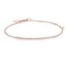 Meira T Diamond & 14K Rose Gold Bar Chain Bracelet