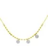 Meira T 14K Gold & Diamond Ball Chain Disc Necklace
