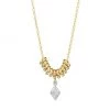 Meira T 14K Yellow Gold & Pavé Diamond Marquise Disc Necklace