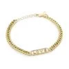 Meira T 14K Yellow Gold & Diamond Love Chain Bracelet