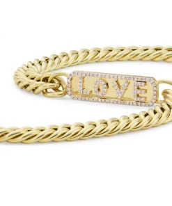 Meira T 14K Yellow Gold & Diamond Love Chain Bracelet -Le Creuset And Meira T Sales unnamed file 784