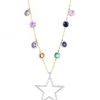 Meira T 14K Yellow & White Gold, Diamond & Multi-Stone Star Pendant Necklace