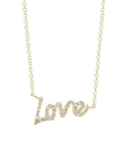 Meira T 14K Yellow Gold & Diamond Love Pendant Necklace