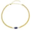 Meira T 14K Yellow Gold, Blue Sapphire & Diamond Collar Necklace