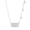 Meira T 14K White Gold & Diamond Bar & Charm Necklace